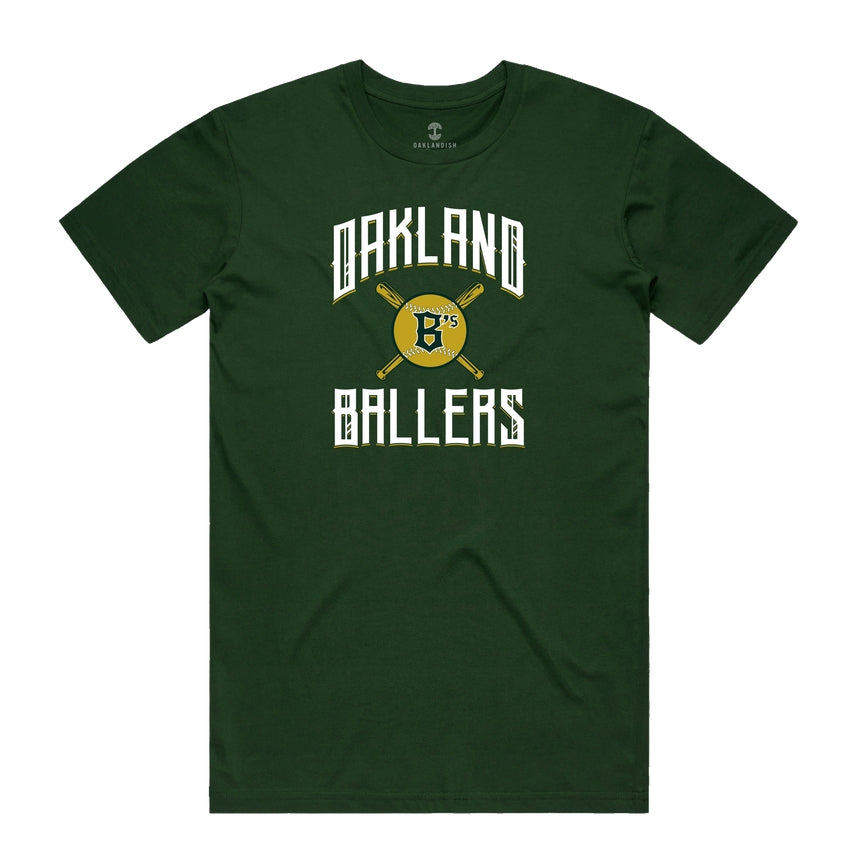 OAKLANDISH OAKLAND BALLERS BAT LOGO TEE