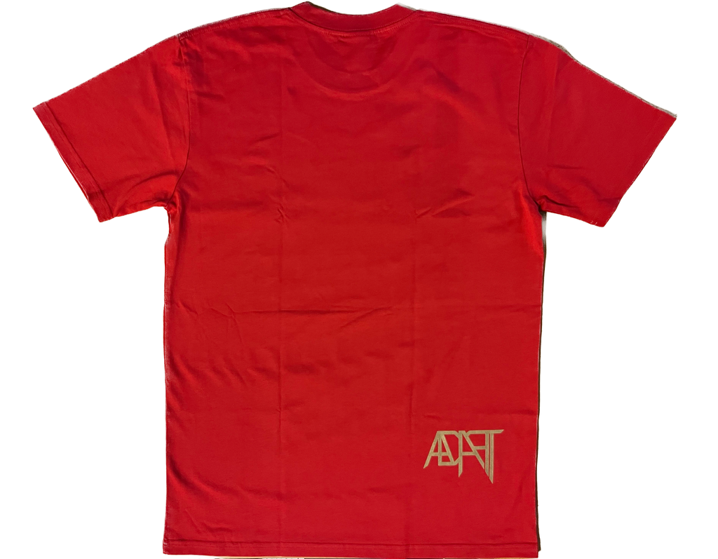 ADAPT GOLD BLOODED MEN'S RED SHORT SLEEVE SHIRT