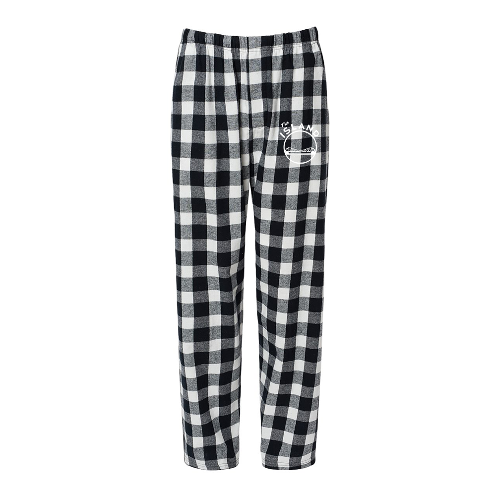 Black white buffalo plaid pajama pants outlet